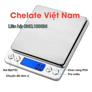 Cân điện tử mini (cân tiểu ly 0,1g-3,0kg) cân dùng cho nhà bếp, y tế, thí nghiệm