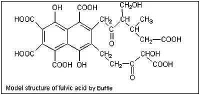 Công thức cấu tạo Fulvic acid